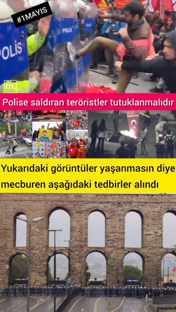 Polisimize atılan tekme Türk Milletine atılmıştır Devlet yarına bırakır ama bunların yanına bırakmaz Bu toprakların evladı olan İŞÇİ ve EMEKÇİ kardeşlerimiz asla bu toprağın POLİS EMEKÇİLERİNE böyle tekme atmaz Bu tekmeyi atanlar ne İŞÇİ ne de EMEKÇİ, bunlar NET teröristtir