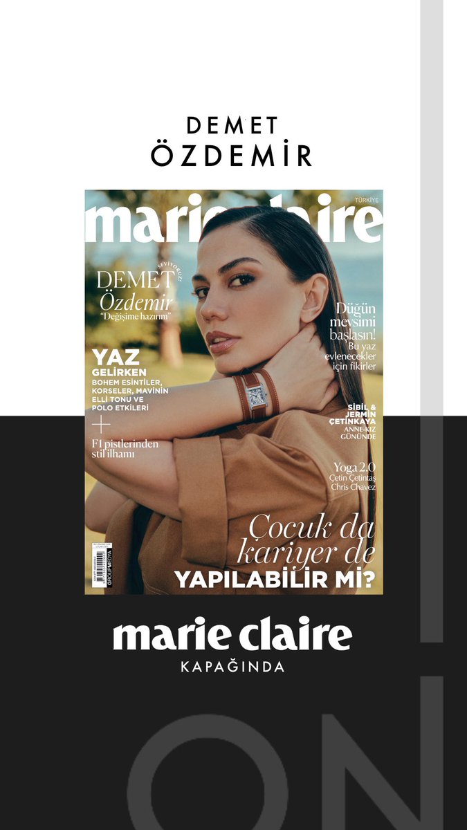 Demet Özdemir, Marie Claire Türkiye Kapağında 🤍 #DemetÖzdemir @dmtzdmr