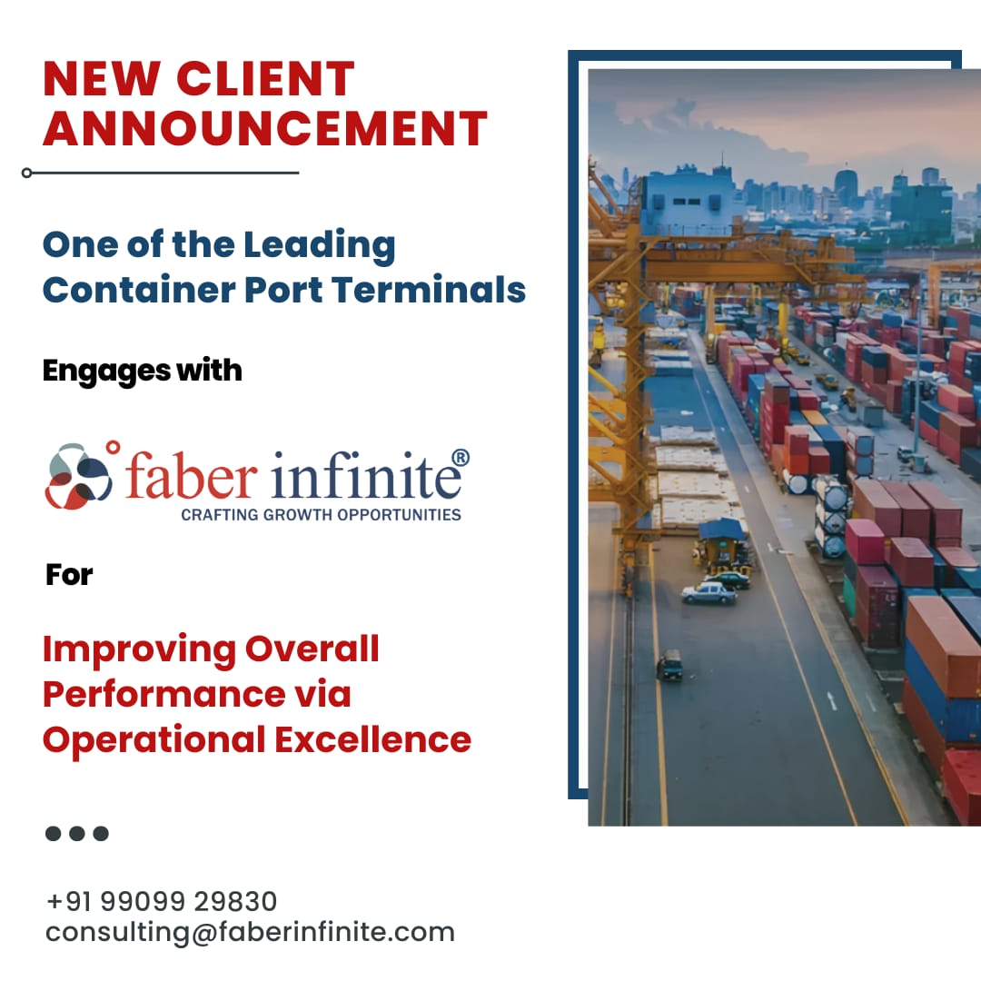 Discover why a leading name in container port terminals, trusted Faber Infinite for continuous performance enhancement. 

Join their journey towards operational excellence with us!

#FaberInfinite #OrganizationalTransformation #businessgrowth #innovation
#SuccessStory