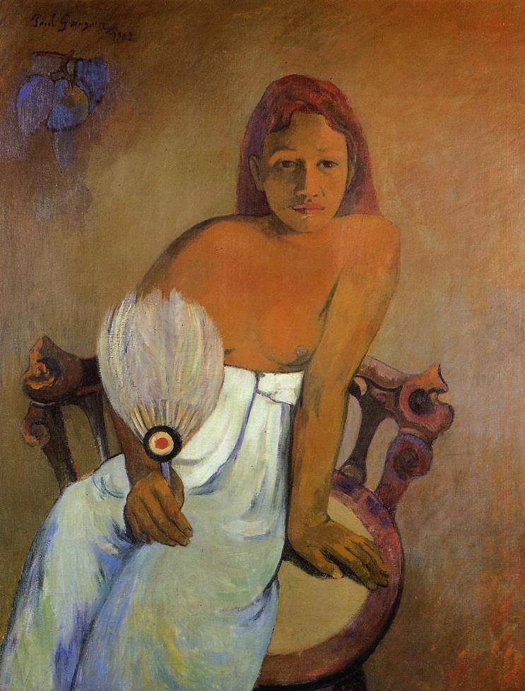 Paul Gauguin (1848-1903) - Femme à l'éventail (1902)