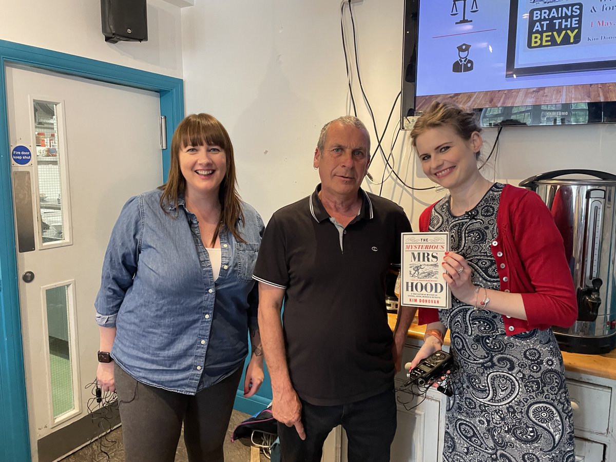 A fabulous evening last night: here's Warren from The Bevy with Kim Donovan who was talking about her new book together with Gemma Graham who gave us some insights into forensic psychology. @thebevy