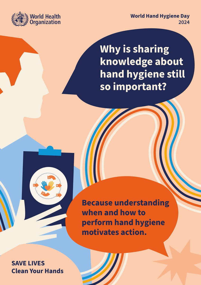 Are you ready for World Hand Hygiene Day on 5 May 2024? SAVE LIVES – Clean Your Hands! Find out more: buff.ly/3xcBdSE #CleanYourHands #InfectionPrevention #IPS @WHO