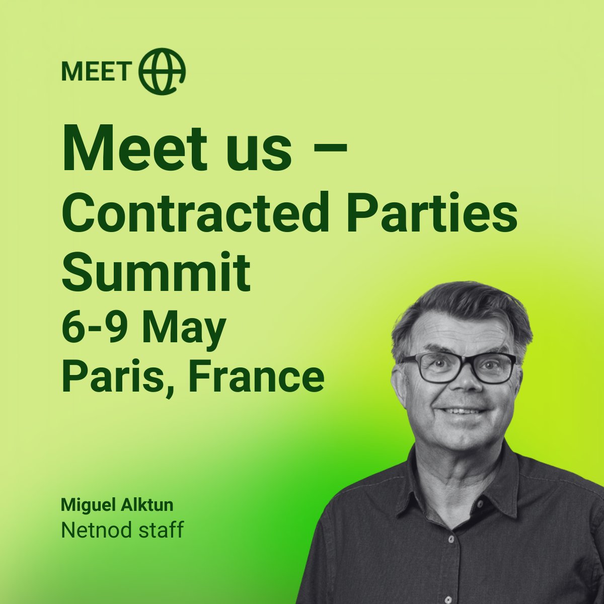 Catch up with Miguel Alktun from the Netnod team at the Contracted Parties Summit! If you have any questions, please contact Miguel!
#ICANN #ContractedPartiesSummit #DNS