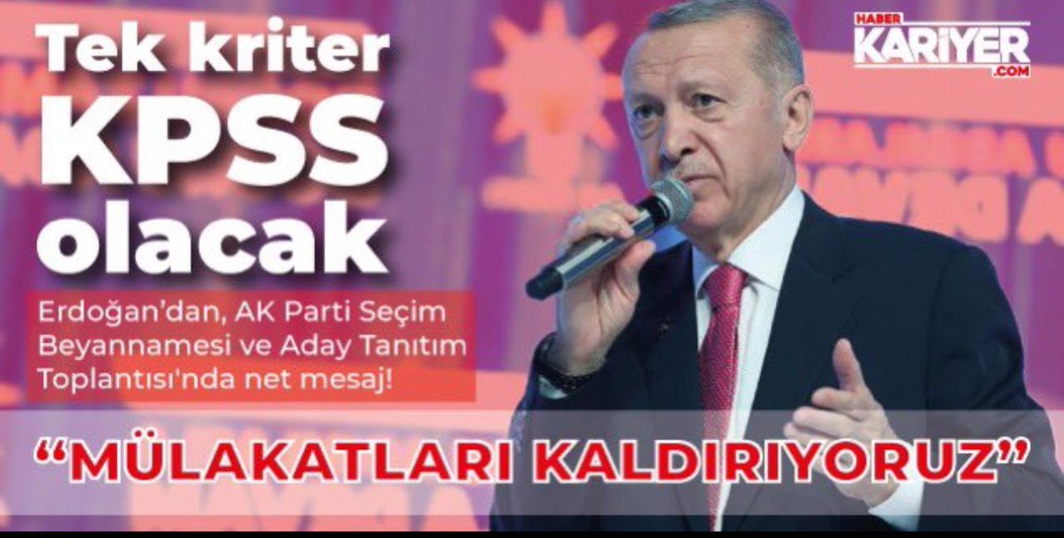 Sayın Cumhurbaşkanım,
@RTErdogan Öğretmenler söz verdiğiniz gibi mülakatın kalkmasını bekliyor sayın bakan buna engel oluyor.
#HaykırıyoruzTekinistifa