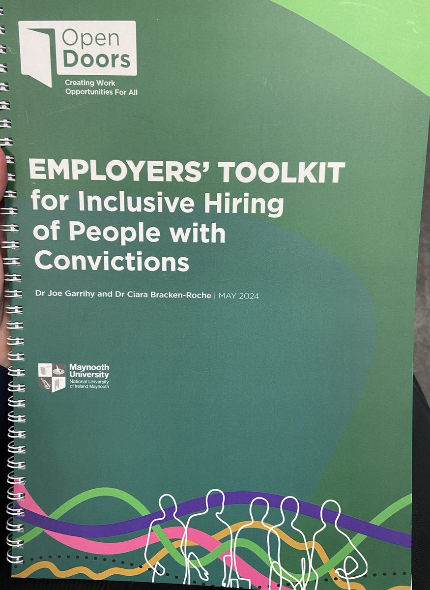 An important launch event taking place right now ⁦@ibec_irl⁩ - ‘Employers toolkit for inclusive hiring for people wihr convictions’ . Well done to ⁦@MaynoothUni⁩, ⁦@OpenDoorsToWork⁩ & ⁦@_IHREC⁩ for supporting this piece of work ⁦@pobal⁩