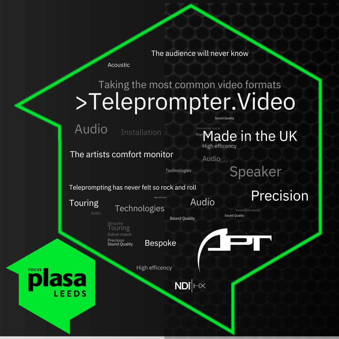 Less than two weeks to go until #plasaleeds where we will be showcasing our >Teleprompter.Video range to over 3k loyal devoted #avtweeps at the 'Friendliest Show in the North'. Cannot wait. See you there! #eventtech #proaudio #prosound