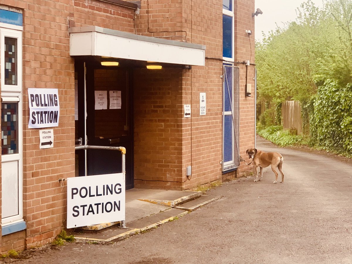 🗳️It’s election day! Thinking of colleagues who are working hard to ensure elections run smoothly up and down the country… and #dogsoutsidepollingstations of course!