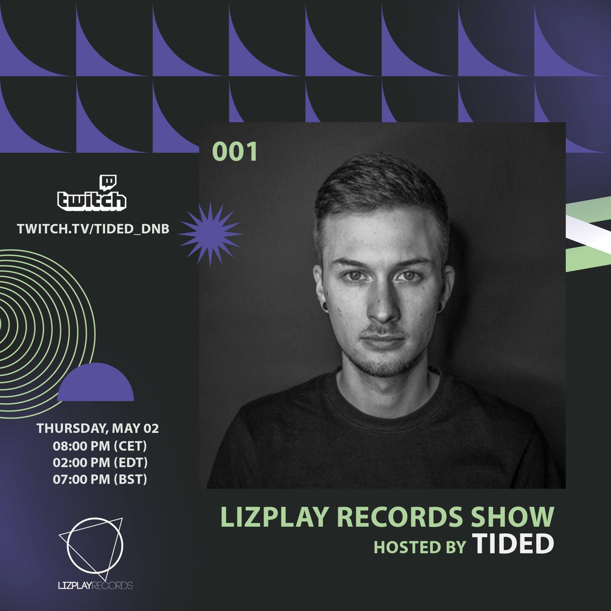 Today, Lizplay Records Show

twitch.tv/tided_dnb

🎶🎶🎶🎶