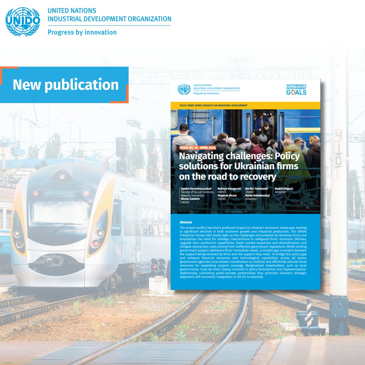 Policy #solutions for #Ukraine's economic growth: highlighting challenges faced by Ukrainian firms in the wake of armed conflict & the need for strategic interventions ⏩ bridge policy gaps, enhance support coverage & foster public-private partnerships. 👉unido.org/publications/p…