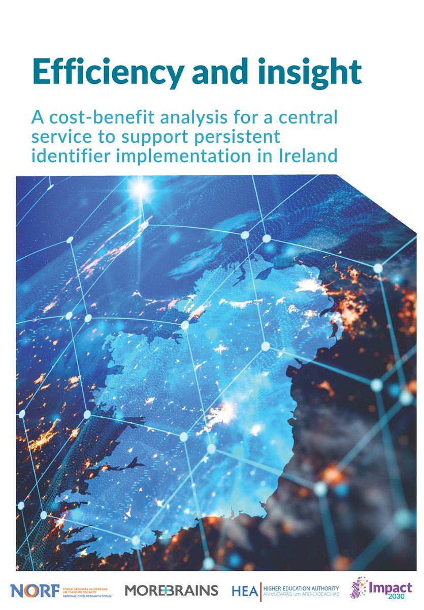 🎉 We are delighted to launch ‘Efficiency and Insight: A cost-benefit analysis for a central support service to support persistent identifier implementation in the Republic of Ireland’. Find out more: norf.ie/efficiency-and…