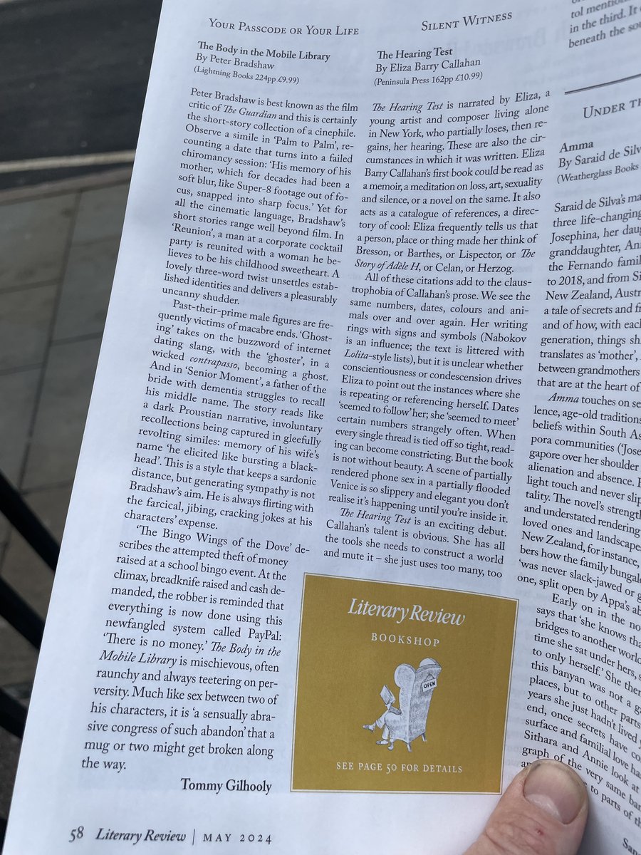 ‘The Body in the Mobile Library is mischievous, often raunchy and always teetering on perversity,' says @Lit_Review's @gilhoolytommy. 'Like sex between two of its characters, it's a “a sensually abrasive congress of such abandon” that a mug or two may get broken along the way’