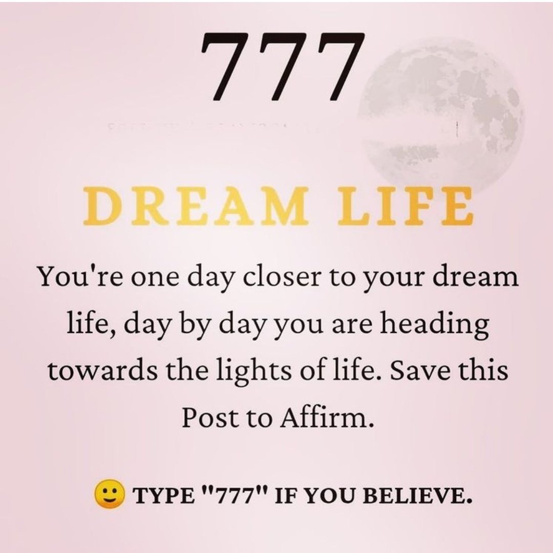 Type '777' if you believe.