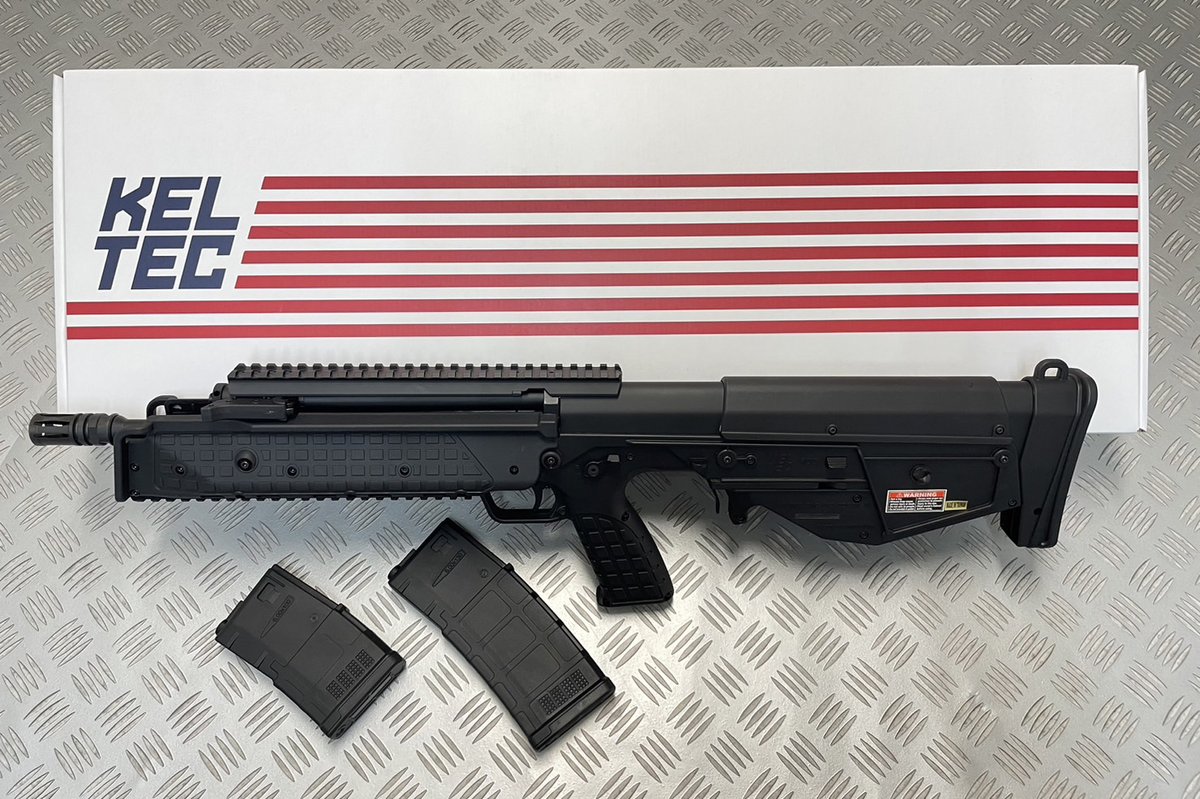 kinwa__official's tweet image. ー再入荷案内ー

#ARES 社製 RDB 電動ガン EFCS搭載Ver BK　入荷

米 銃器メーカー KEL-TEC社のブルパップライフル #RDB を「正規ライセンス」を取得し #電動ガン で再現

実銃同様に金属製アウターバレルと高品質ナイロンファイバーボディを採用

本体もパッケージもイケてます！！

#KSG #サバゲー