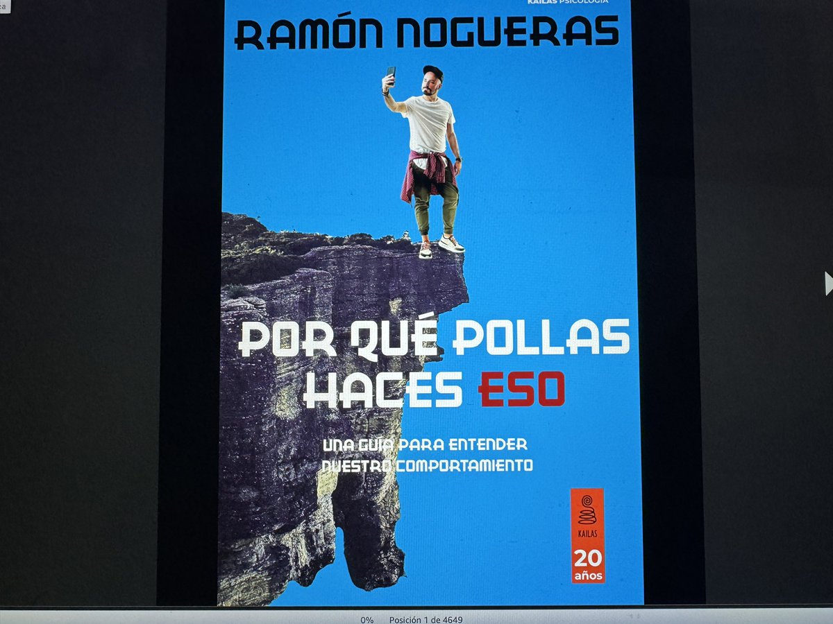 Vamos al lío @RamonNogueras . En kindle también👌🏽. Muy PRO 😎.