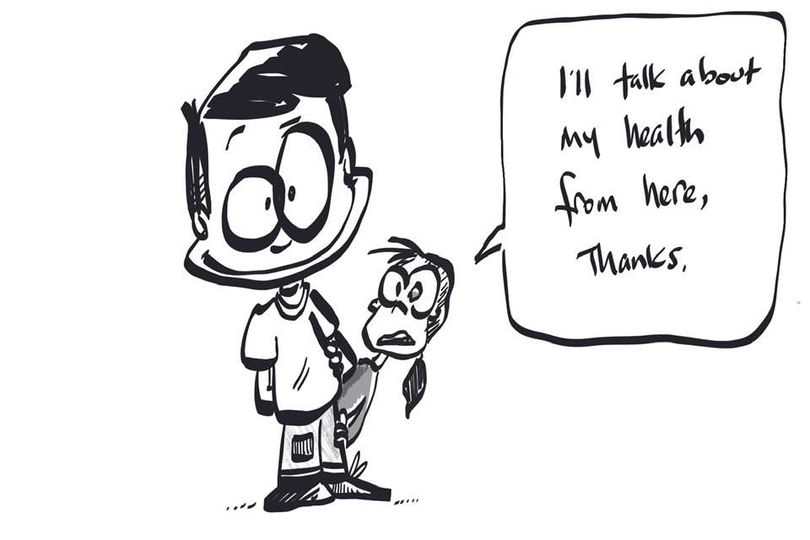 #pediatric pro tip:
From a kid perspective, going to the doctor sucks.
Shots. Cold stethoscopes. Weird questions. All of it.
My philosophy? Bring joy. Embrace humor as a part of the interaction when appropriate.
Talk to the KIDS &the parents.
Goodness will follow #graphicmedicine
