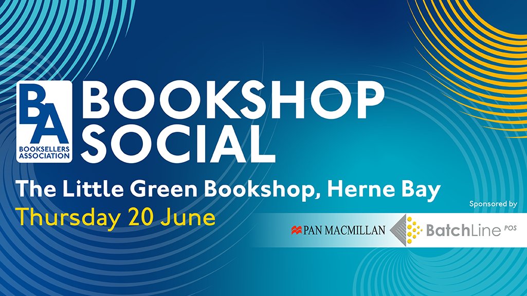 Book your place for a Bookshop Social at @hernebaybooks, sponsored by @panmacmillan and @batch_services Bookshop socials are a chance for BA Members to meet other local booksellers in a relaxed networking environment. Open to BA members only: booksellerevents.org.uk