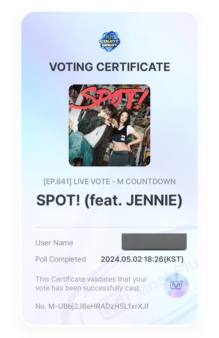 Vote for #SPOT now on Mnetplus App BLINKS! #JENNIE #BLACKPINK @BLACKPINK