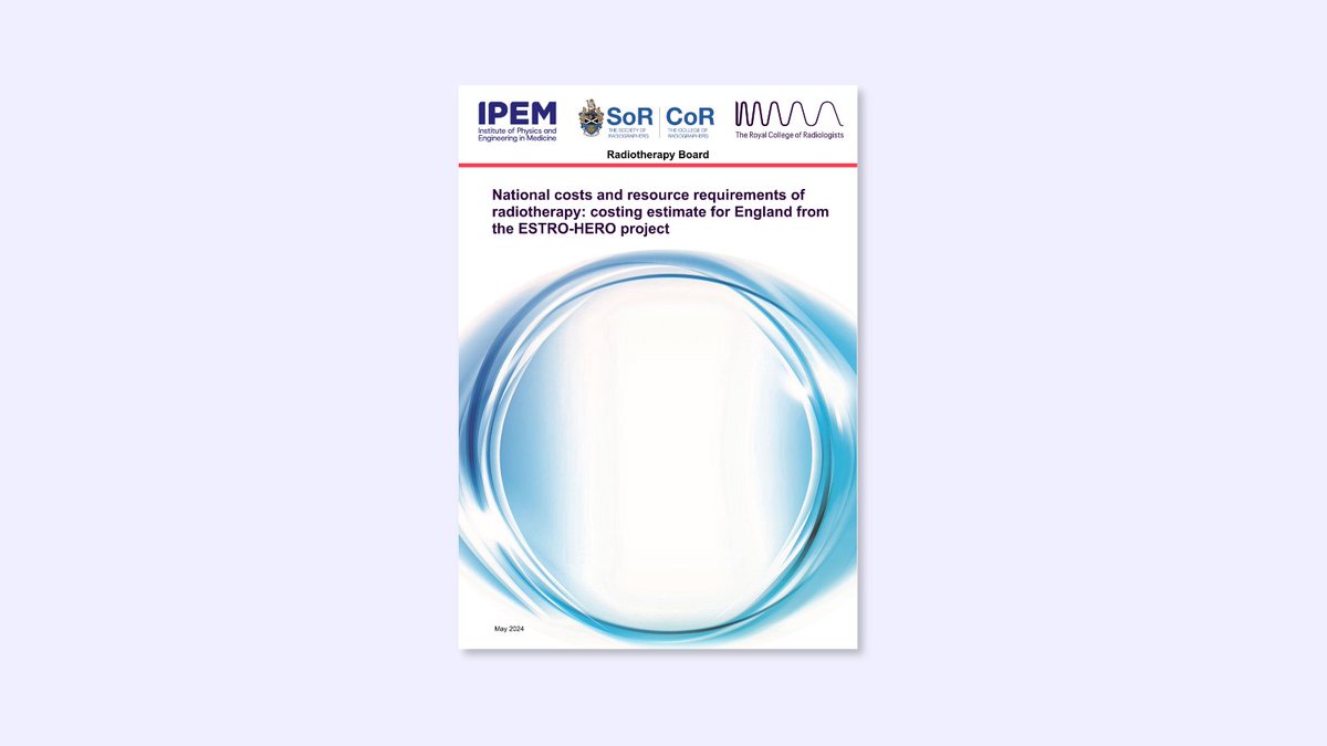 The Radiotherapy Board also published the ESTRO-HERO report, which estimates the cost of radiotherapy to the NHS for the first time. The report shows how radiotherapy benefits tens of thousands of patients each year at a relatively modest expense 👇 rcr.ac.uk/news-policy/po…