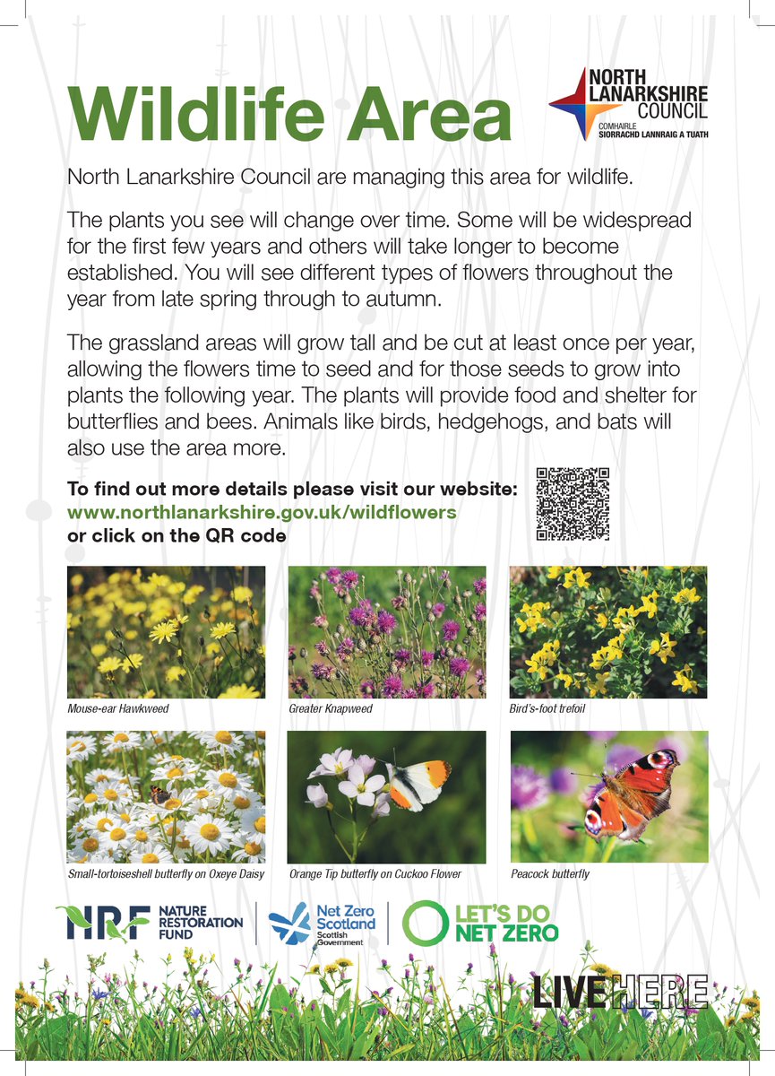 greenspacescot's tweet photo. #NoMowMay by @Love_plants @PlantlifeScot is a 🚪 to thinking longer term - we've chosen @nlcpeople 's #MegaFlora as Project of the Month. A 2 yr project extending North Lanarkshire’s existing work making grassland management better for nature and people. https://t.co/vbkqwor5Iu https://t.co/wKR7hHVHsy