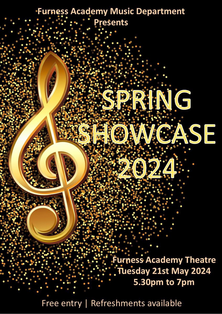 We are delighted that in a few weeks we will be performing our first ever music department concert, celebrating just how far the students have come since being part of <a href="/misst_music/">MiSST</a> .
The concert is on Tuesday 21st May, 5:30pm - 7pm (approx) with free entry <a href="/FurnessAcademy/">Furness Academy</a>