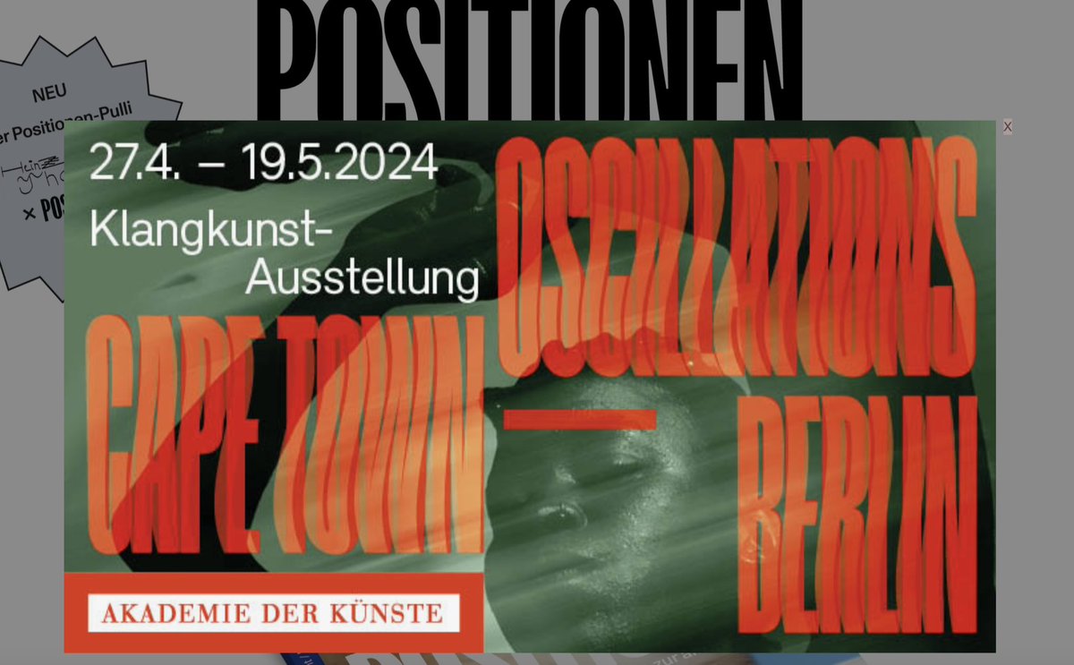 Positionen empfiehlt! Anzeige auf positionen.berlin