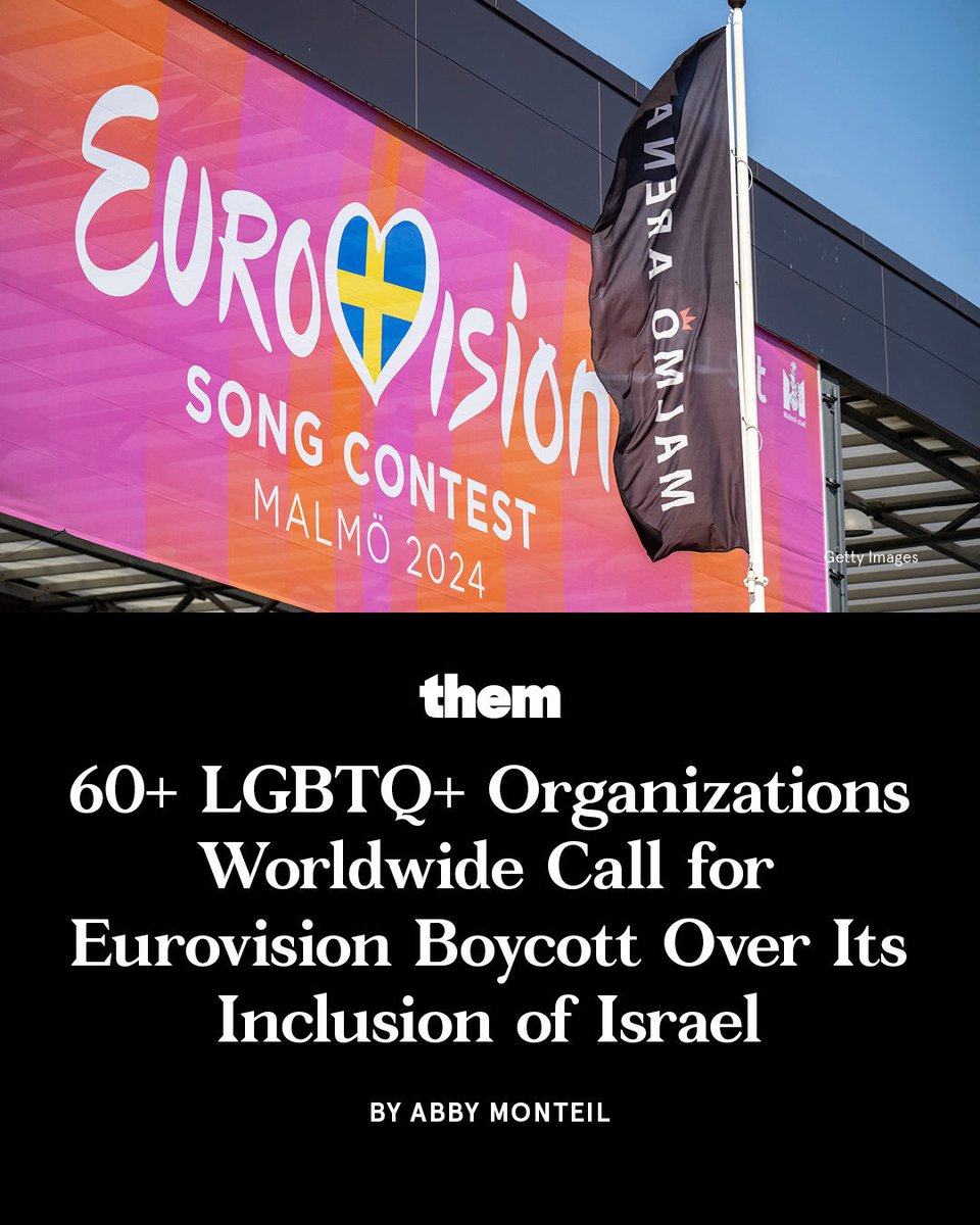 60+ LGBTQIA+ orgs urge broadcasters, artists and viewers to join the Palestinian call to #BoycottEurovision over the @EBU_HQ's refusal to exclude Israel as it commits genocide and escalates its apartheid regime against Palestinians. #NoPrideInGenocide loom.ly/GcvUm7w