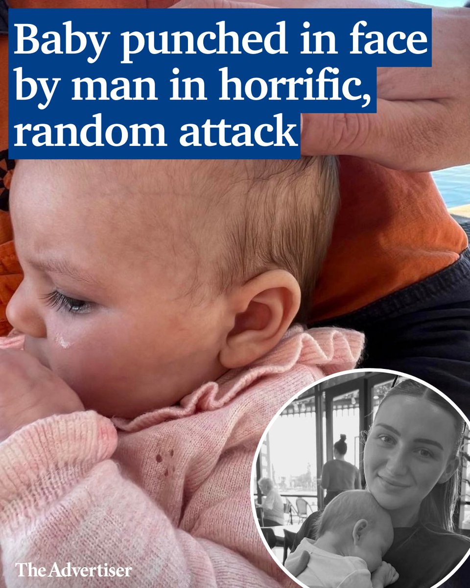 A two-month-old baby has been punched in the face in a shocking, random attack outside a popular Mawson Lakes cafe. 📍 Read more: bit.ly/3JJ2TBK