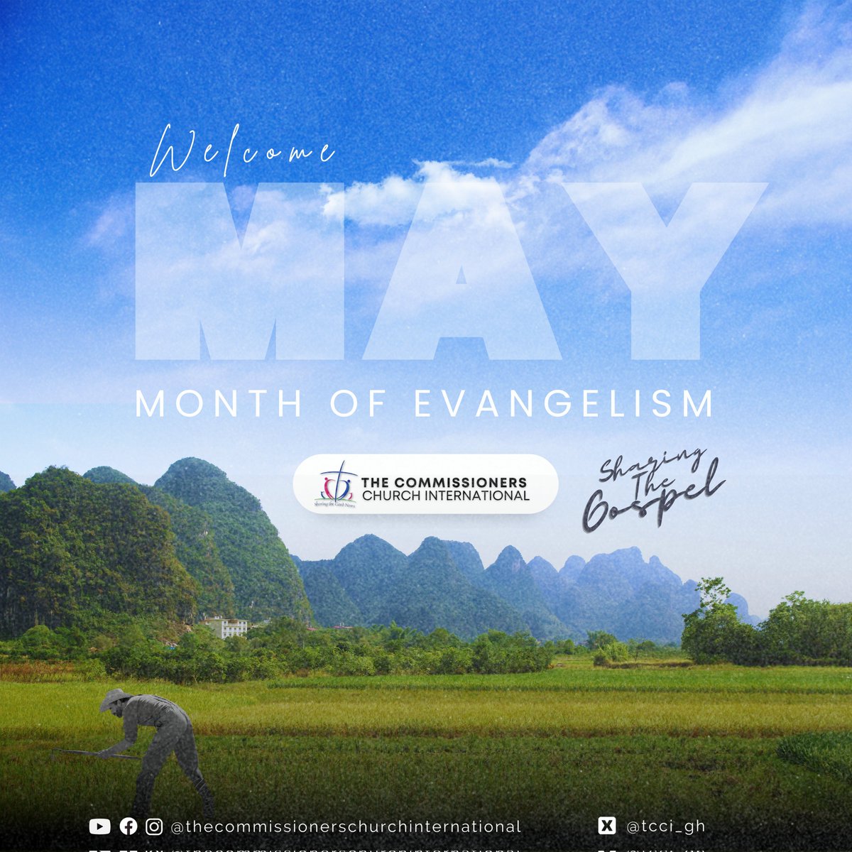 📍We enter the month of May sharing the Gospel to many. Right from our households to the nations. As Jesus commanded us, “Go into all the world and preach the gospel to every creature'.

In this light, we announce to you the month of May as our MONTH OF EVANGELISM. ❤️