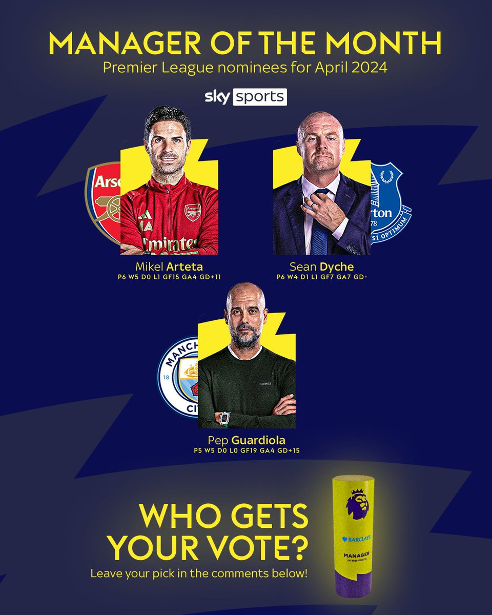 The Premier League Manager of the Month nominees are HERE! 💪 Who gets your vote? 👀