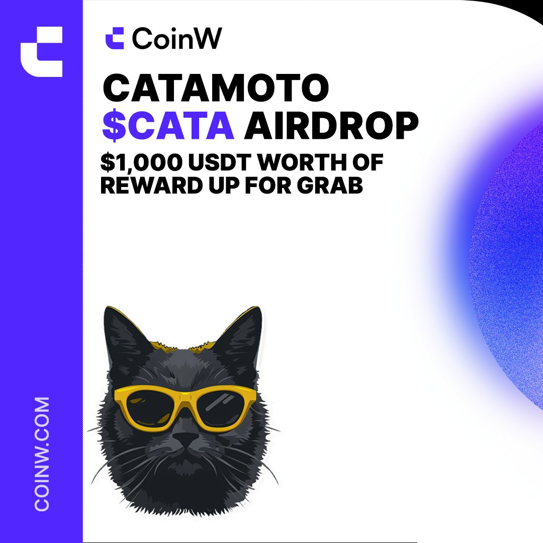 We’re giving away $1,000 worth of $CATA to celebrate @4catamoto’s listing! 📅 May 2, 12:00 - May 5, 16:00 (UTC) To enter: ✅ Complete tasks: gleam.io/WSvvb/cata-gra… ✅ Tag 5 friends 🔥 Complete all the entries to qualify for a draw to win 5 $USDT worth of $CATA each.