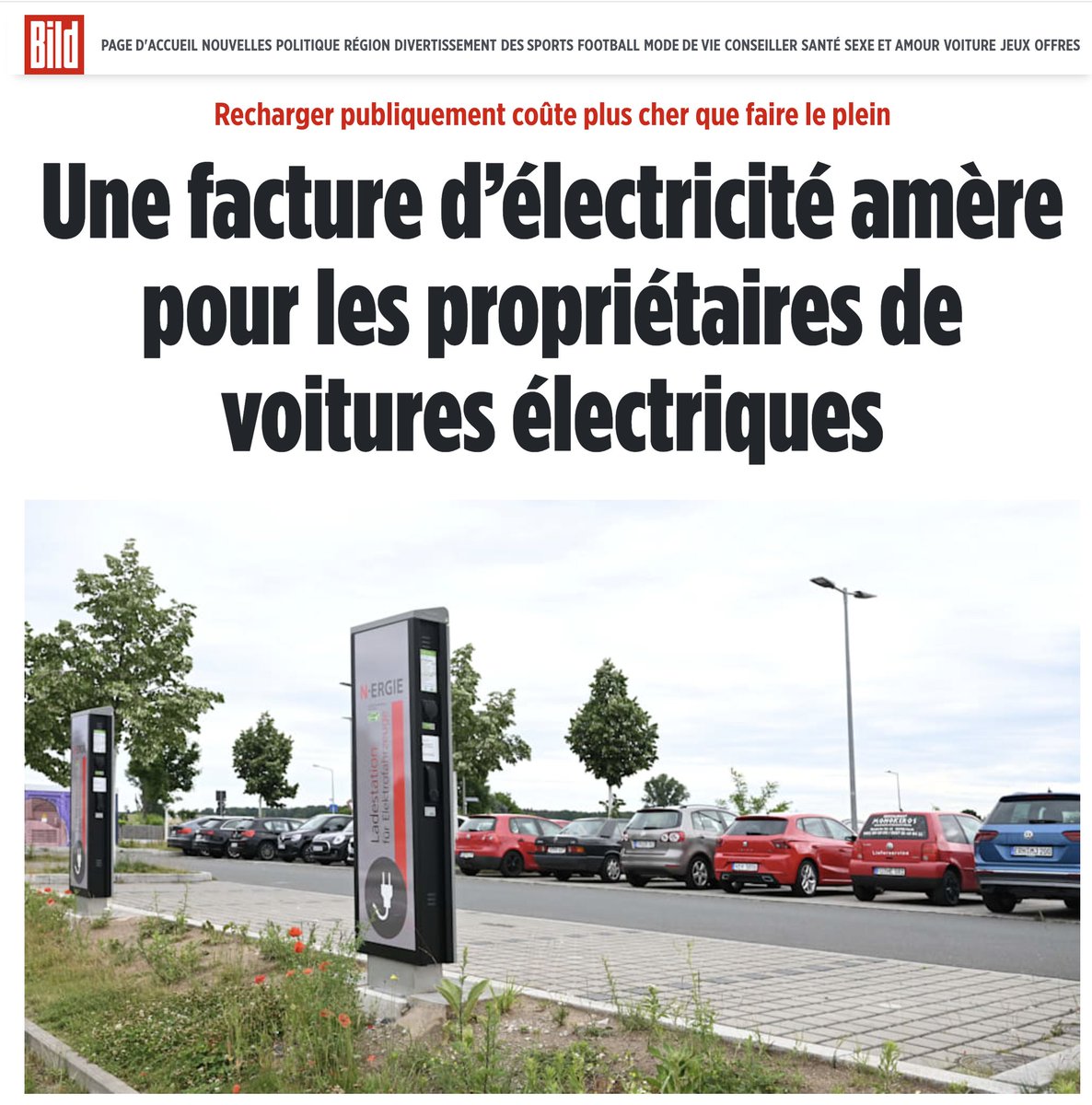 En Allemagne, déjà l'électrique coûte plus cher... Bientôt en France aussi.