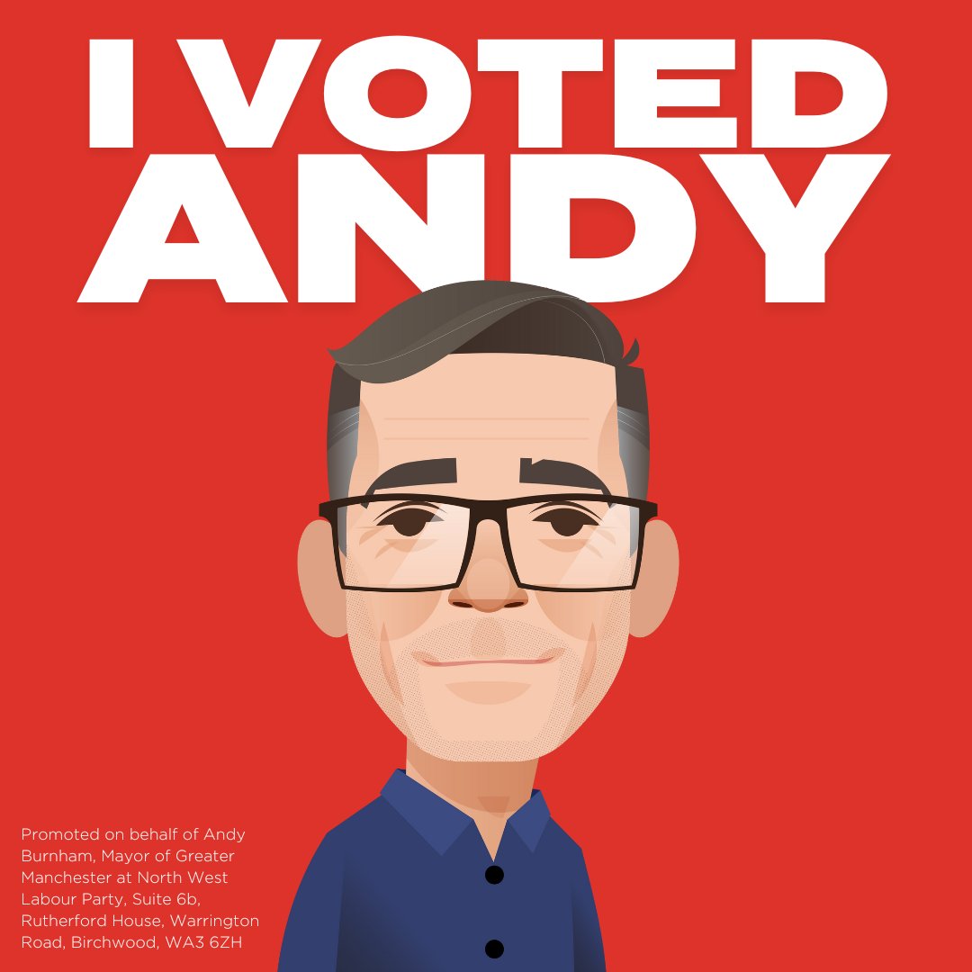 Let us know when you’ve voted Andy! #IVotedAndy