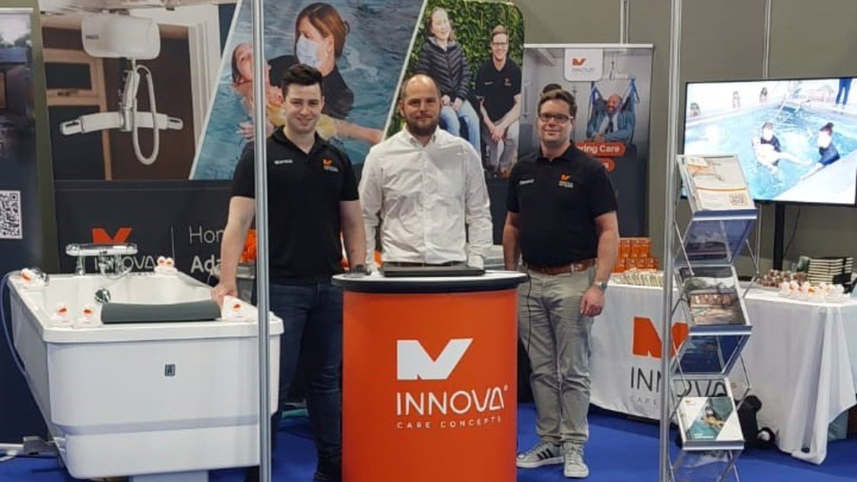 Hello from Farnborough International!

#TeamInnova are at stand C9 at @kidztoadultz South!

Joined by our hygiene equipment partners, TR Equipment, we're helping families and care professionals find equipment solutions for home adaptations.

#kidztoadultz #farnborough