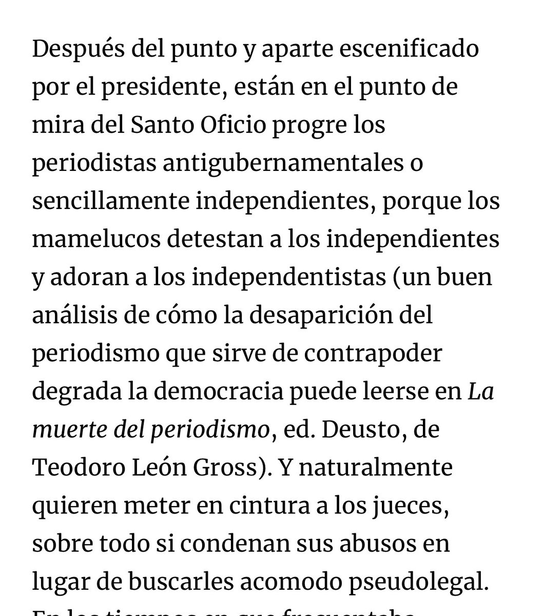 Hoy Fernando Savater menciona ‘La muerte del periodismo’ (@EdicionesDeusto)… todo un honor.