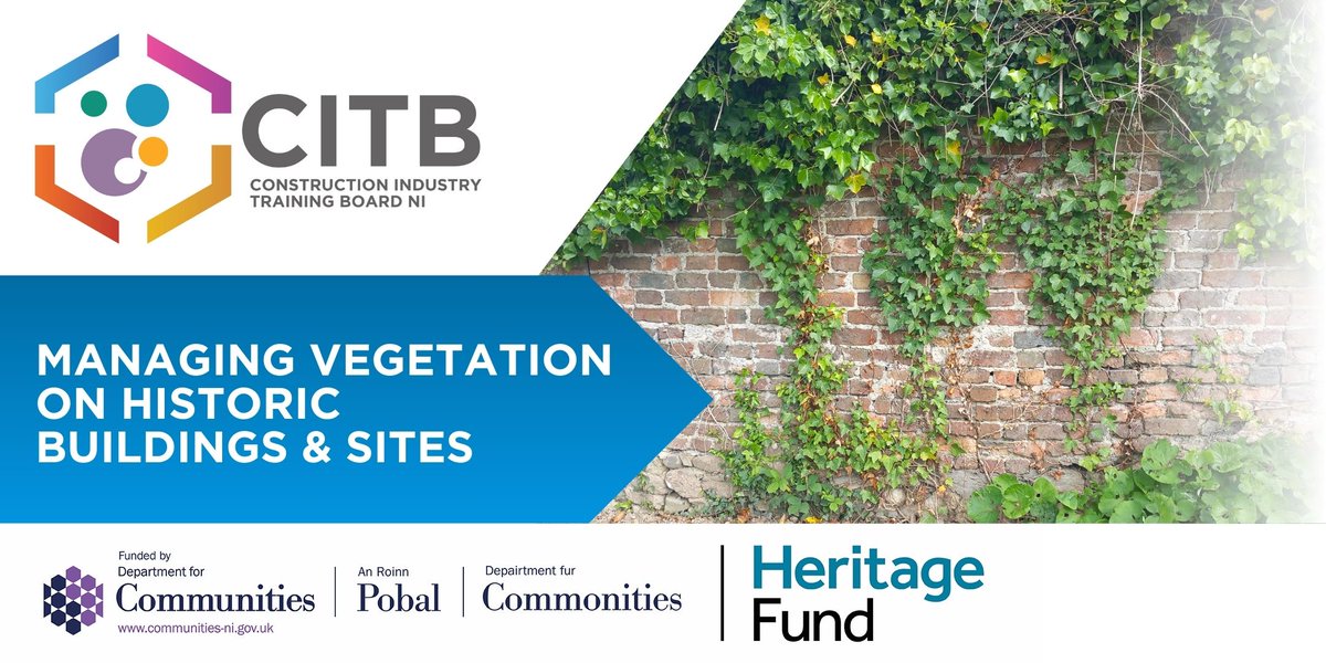 👷‍♀️Want to learn more about managing vegetation on historic buildings & sites?
Come to our FREE workshop at Lissan House on 3 June!
Hear from @loveheritageNI & @ForestServiceNI   about appropriate methods to keep buildings & habitats safe.
🎟️eventbrite.com/e/894313996237…
❤️🏰🌸🐦‍⬛🐞