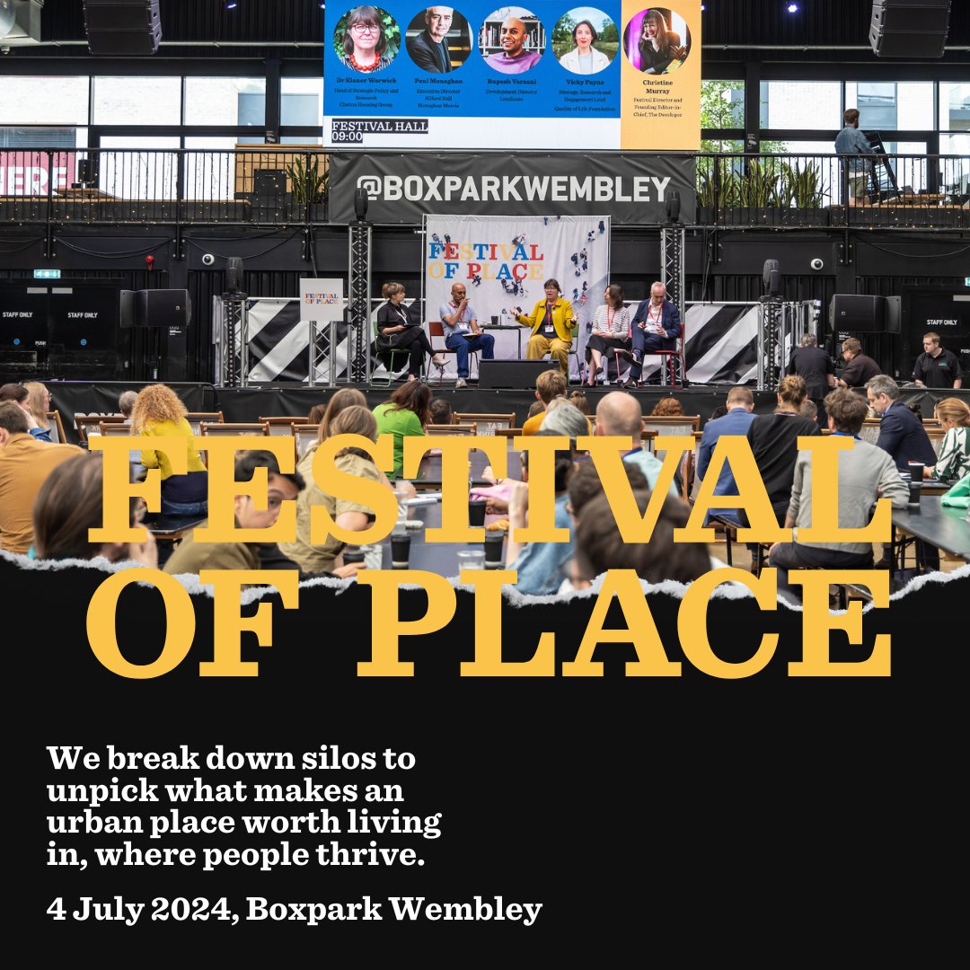 Our events unite changemakers to shape a better future for all. Get your tickets to Festival of Place: festivalofplace.co.uk #UrbanLiving #CommunityBuilding #Placemaking