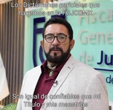 Es una tristeza que esté hijo de su RPM, sea el titular de la FGJCDMX; si en México existiera la rendición d cuentas, estaría en la cárcel por falsificación.

Si a la vista d todos compró su título y graciosamente hasta fue registrado en la SEP, ni modo q no fabrique un dictamen.