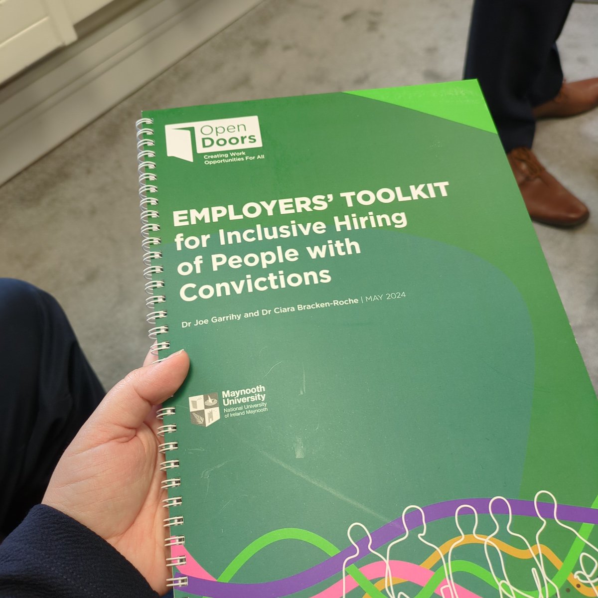 Happy to launch this toolkit w @JoeGarrihy1 @OpenDoorsToWork @_IHREC @ibec_irl this morning. #EmployersToolkit for inclusive hiring of people with convictions.