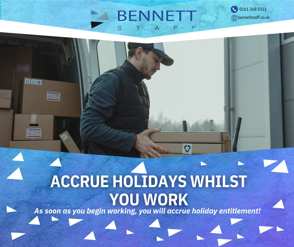 Unlock the advantage of accruing holidays as a temporary worker! Get in touch with our expert team today for more information on this valuable perk. 
Call us on - 0161 368 5511 
bennettstaff.co.uk/looking-for-wo…
#TemporaryWork #Recruitment #BennettStaff