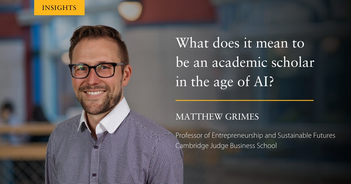 Generative AI is a game-changer in academia. How will we now define 'scholarship' and how should academic publishers adapt to the flood of content? Prof. Matthew Grimes and co-authors assess this seismic shift. 👇 loom.ly/Hxpq3WU #ai #academicpublishing #academia @mggrim
