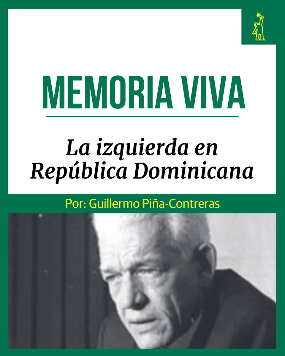 🖋 | #MemoriaViva| Durante los meses siguientes a la caída de Trujillo hasta las elecciones del 20 de diciembre de 1962 la izquierda dominicana tuvo un papel importante gracias al liderazgo y carisma de Manolo Tavárez Justo

🔗ow.ly/yhB950Rui6o

#DiarioLibre #PeriódicoLíder