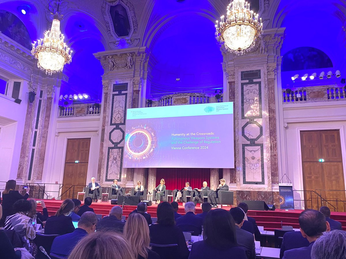 Kazakhstan_AT's tweet image. The International Conference &quot;Humanity at a Crossroads: #AutonomousWeaponsSystems &amp;amp; the Challenge of Regulation&quot; in #Vienna provided an important platform to discuss the complex issues surrounding autonomous weapons systems. 

#AWS2024Vienna