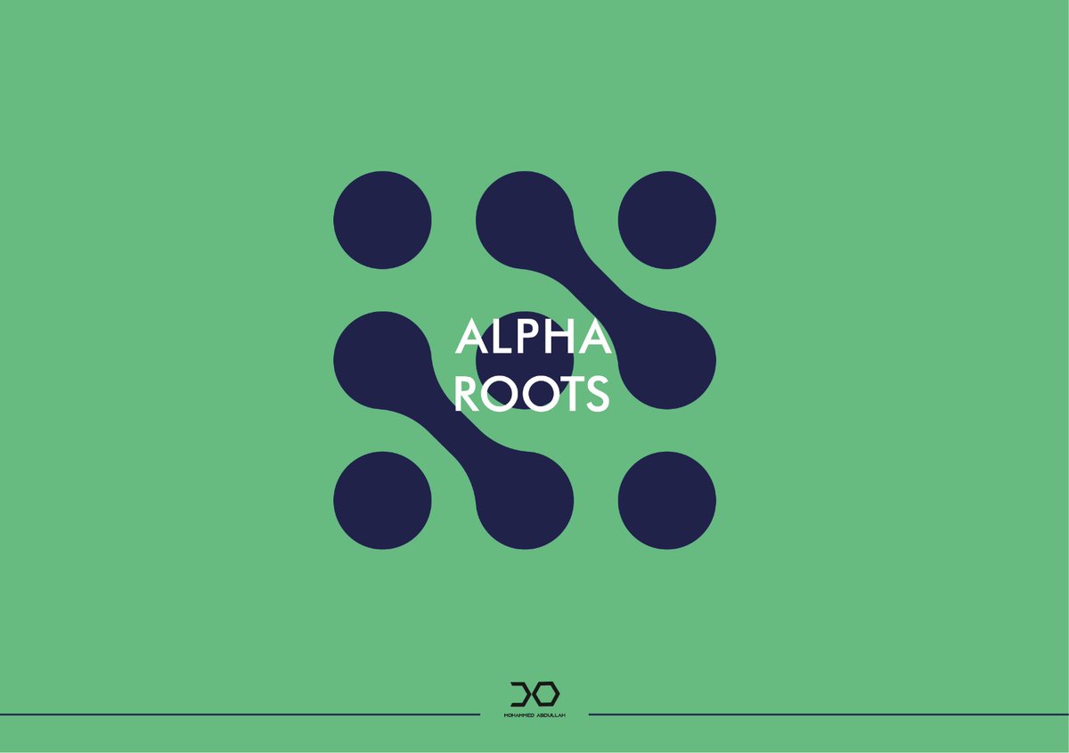 future01234's tweet photo. من أعمالي في الهوية البصرية لبراند ALPHA ROOTS

#تجمع_فنانيين11 https://t.co/f5Yz1hCcN2
