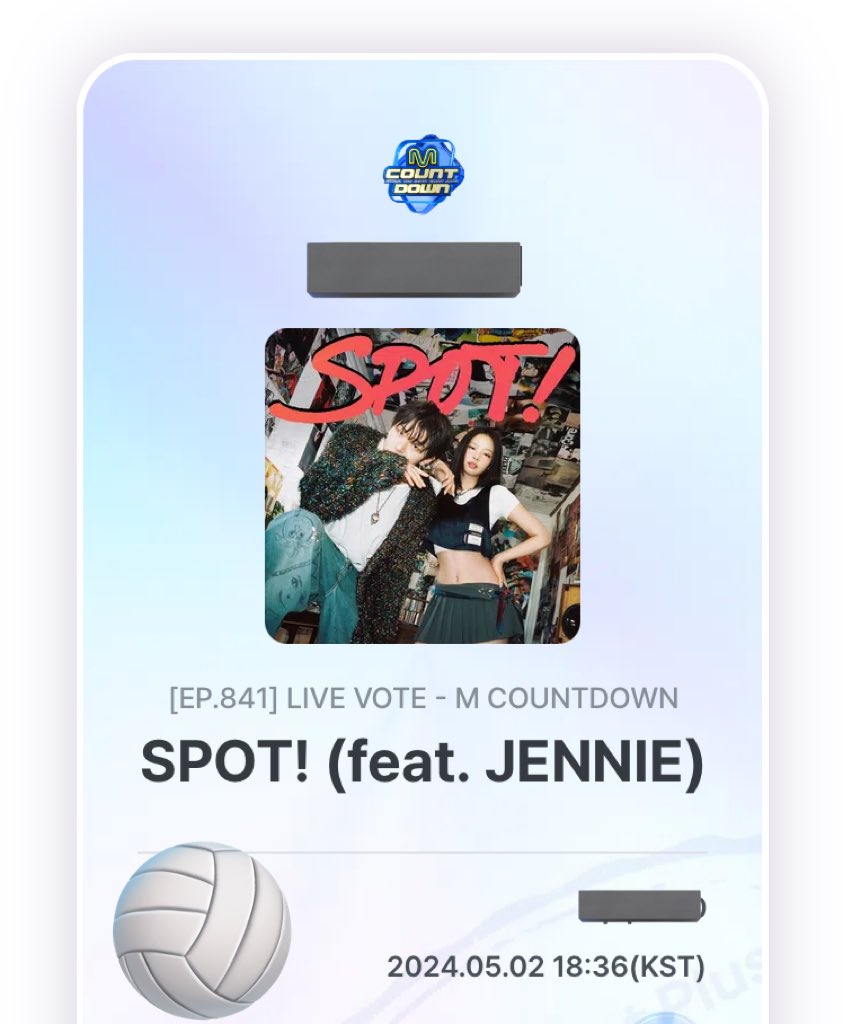 ‼️‼️SPOT!' feat. #JENNIE is nominated for first place in MCD this week. The live voting is going on RIGHT NOW! Use the Mnet Plus App to cast your vote for SPOT‼️
#JENNIE #제니