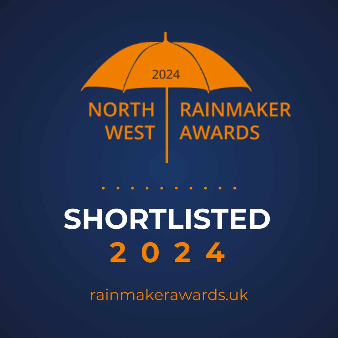 We're delighted to have been shortlisted for Regional Legal Team at the @BusinessDesk_NW North West Rainmaker Awards! Good luck to all those nominated, we're looking forward to what's sure to be a fantastic evening!