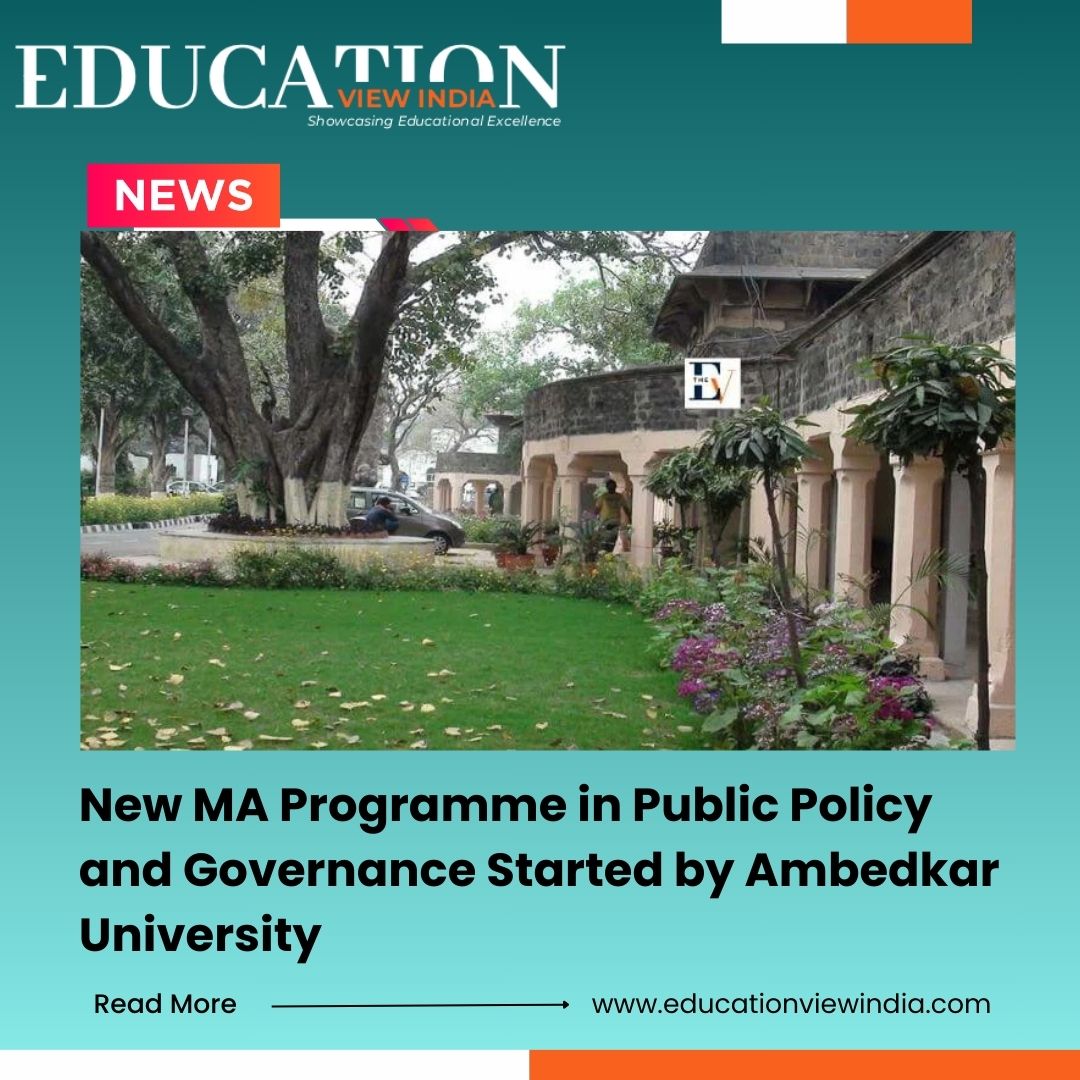 New MA Programme in Public Policy and Governance Started by Ambedkar University

Read More: rb.gy/ay8a4r

#PublicPolicy #Governance #AmbedkarUniversity #PolicyInnovation #FutureLeaders #MAProgramme #SocietalChange #FutureLeaders #EducationForChange