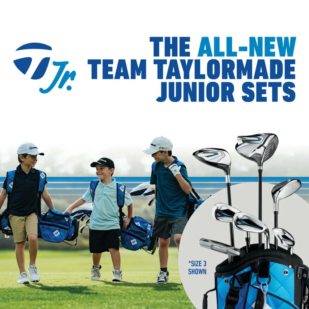 🆕JUNIOR PACKAGE SETS

Introducing the all-new #TeamTaylorMade Junior Sets ⛳ From ages 4 to 12 each set has been engineered to include ultra-light heads, shafts and grips all designed to help developing golfers build better fundamentals.

The perfect way to start your golfing…
