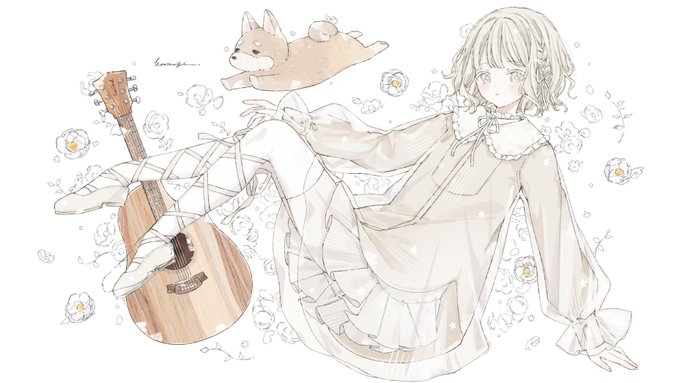 「女の子 ギター」のTwitter画像/イラスト(新着)