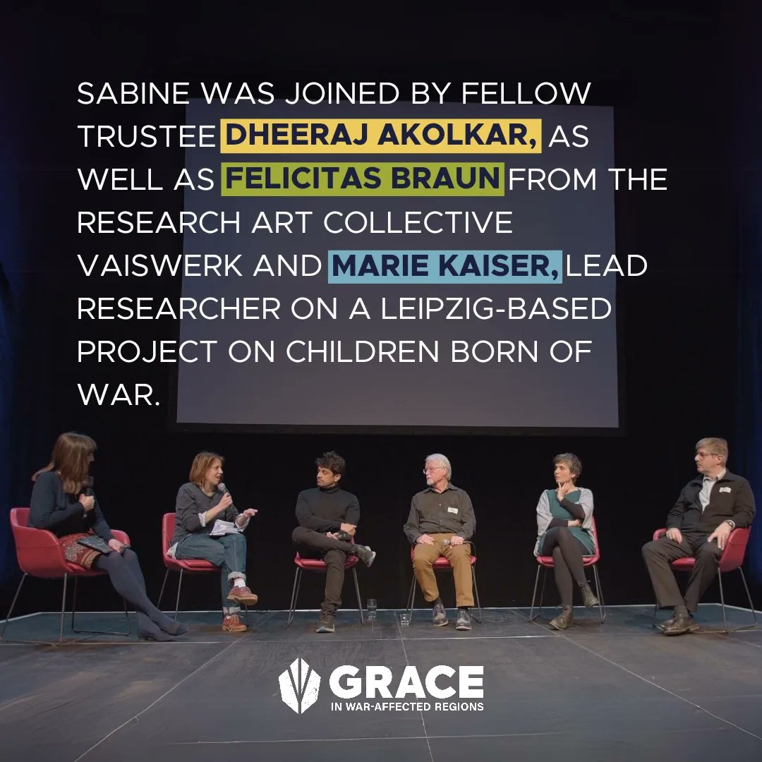 Sabine was joined by fellow trustee Dheeraj Akolkar, as well as Felicitas Braun from the research art collective Vaiswerk and Marie Kaiser, lead researcher on a Leipzig-based project on children born of war.