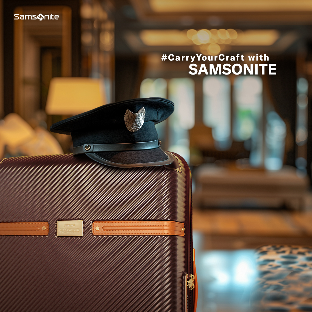 #CarryYourCraft with Samsonite - the pilot's luggage that is built for the long haul. #Samsonite #SamsoniteIndia